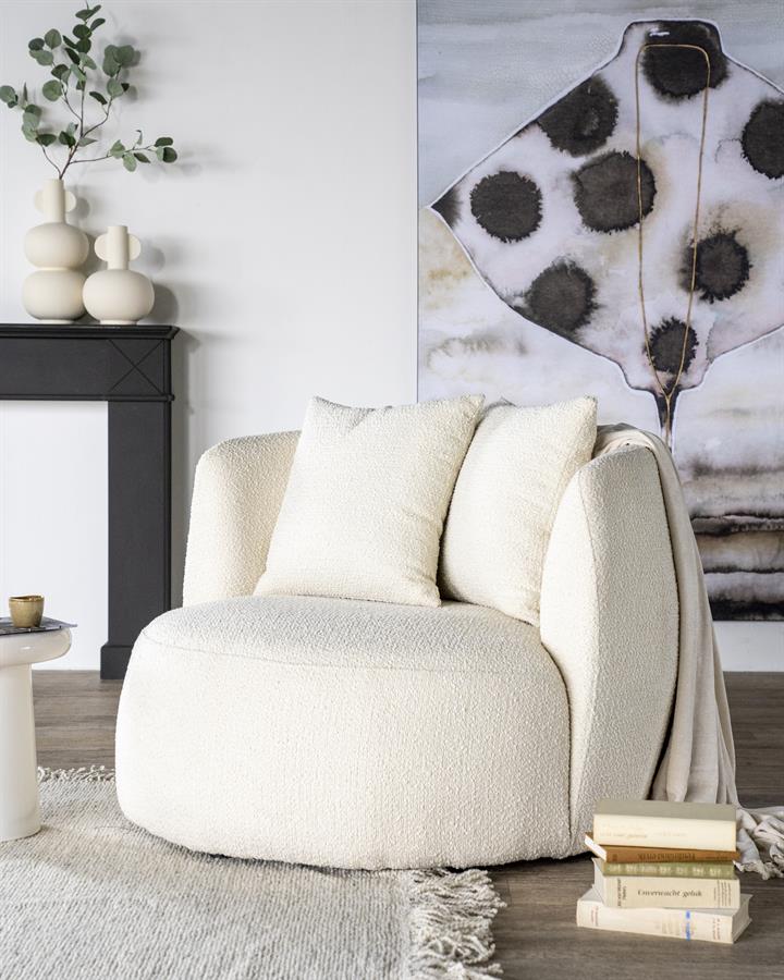 Lounge chair Louis - beige Spark