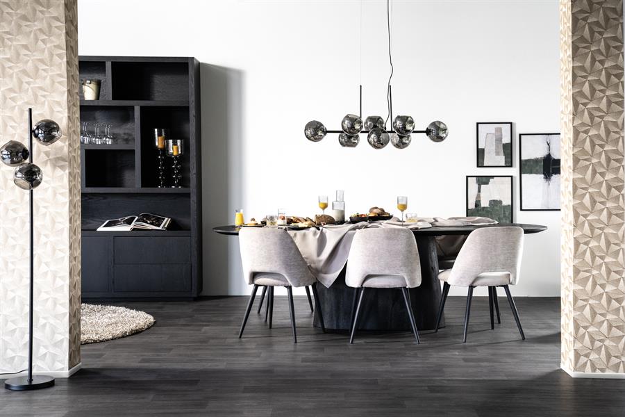 Dining table Aron 300x110 - black