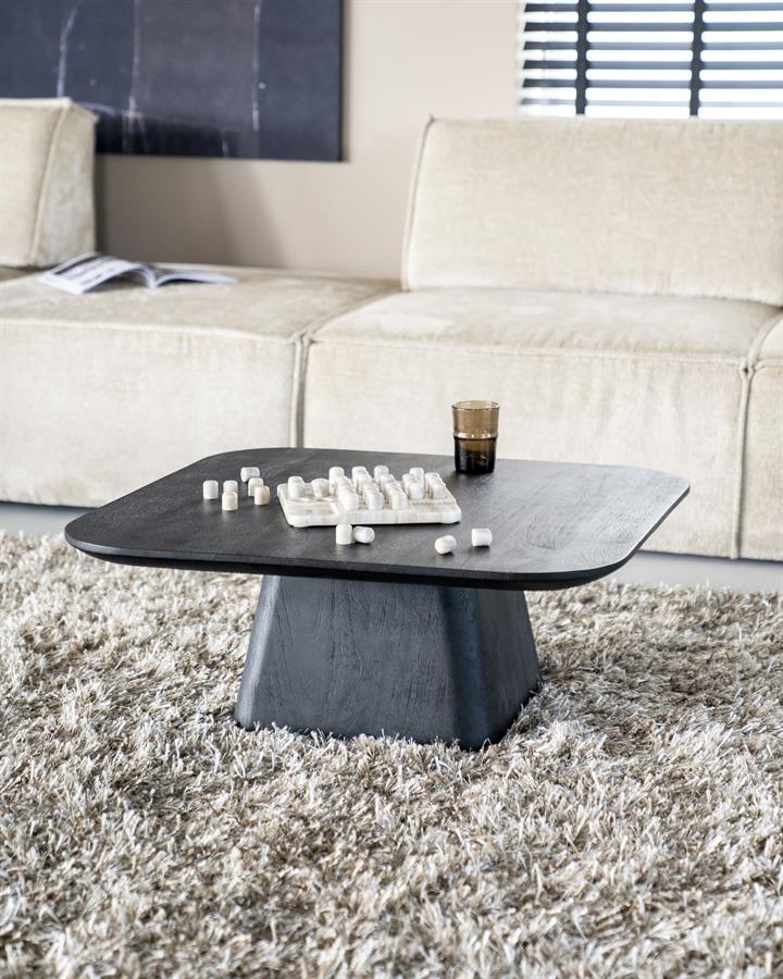 Coffee table Aron 80x80 - black