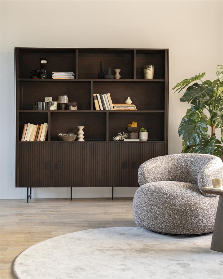 Wall cabinet Remi - black