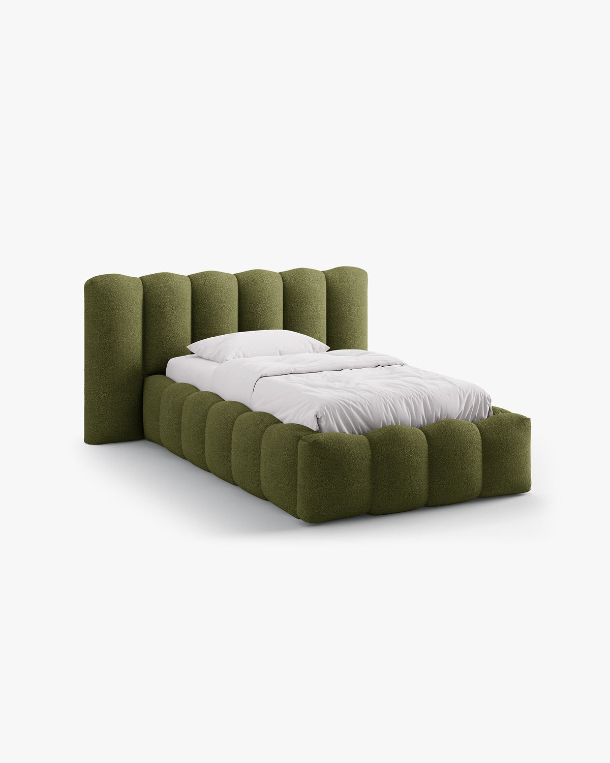 Lupine storage bed with headboard