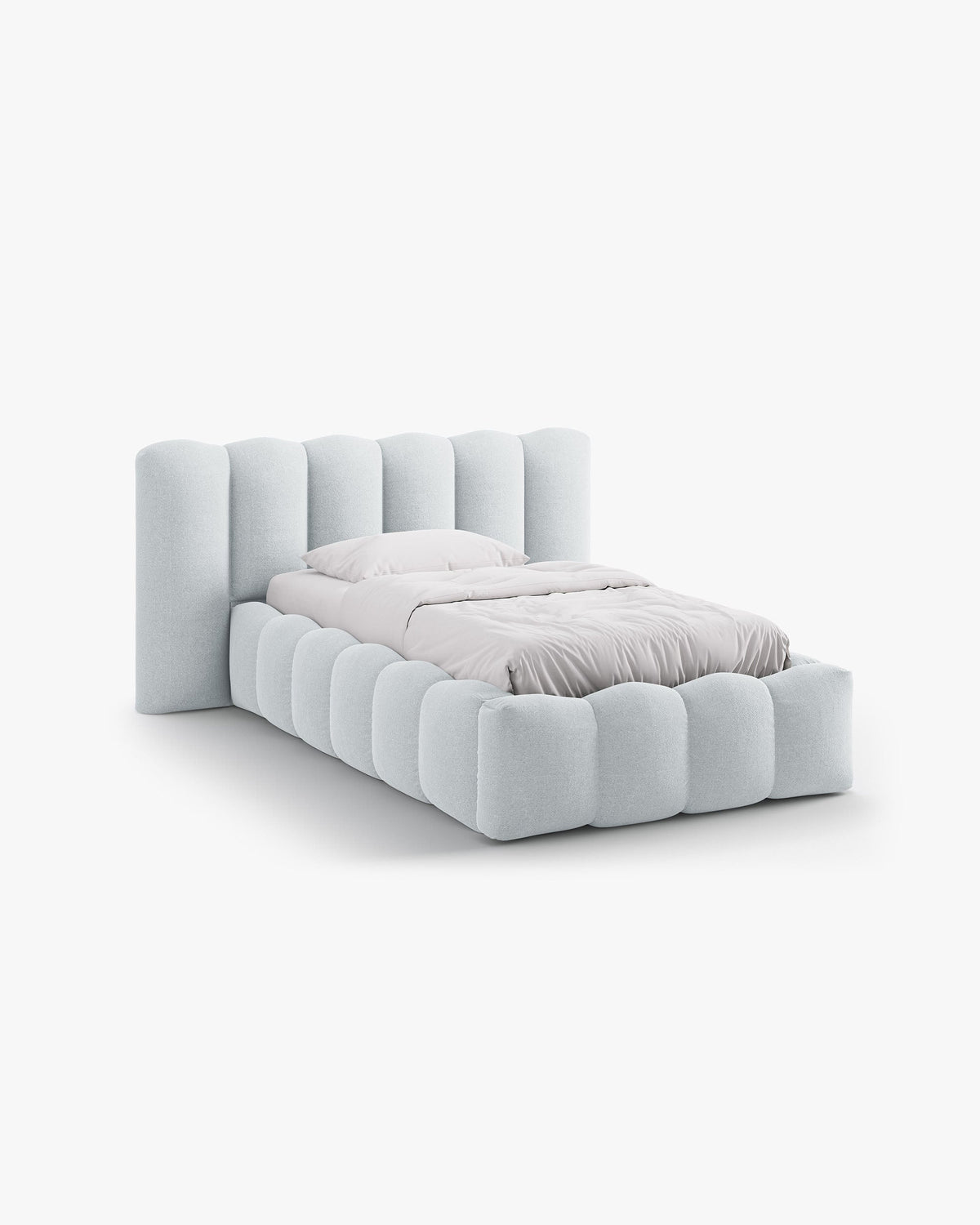 Lupine storage bed with headboard
