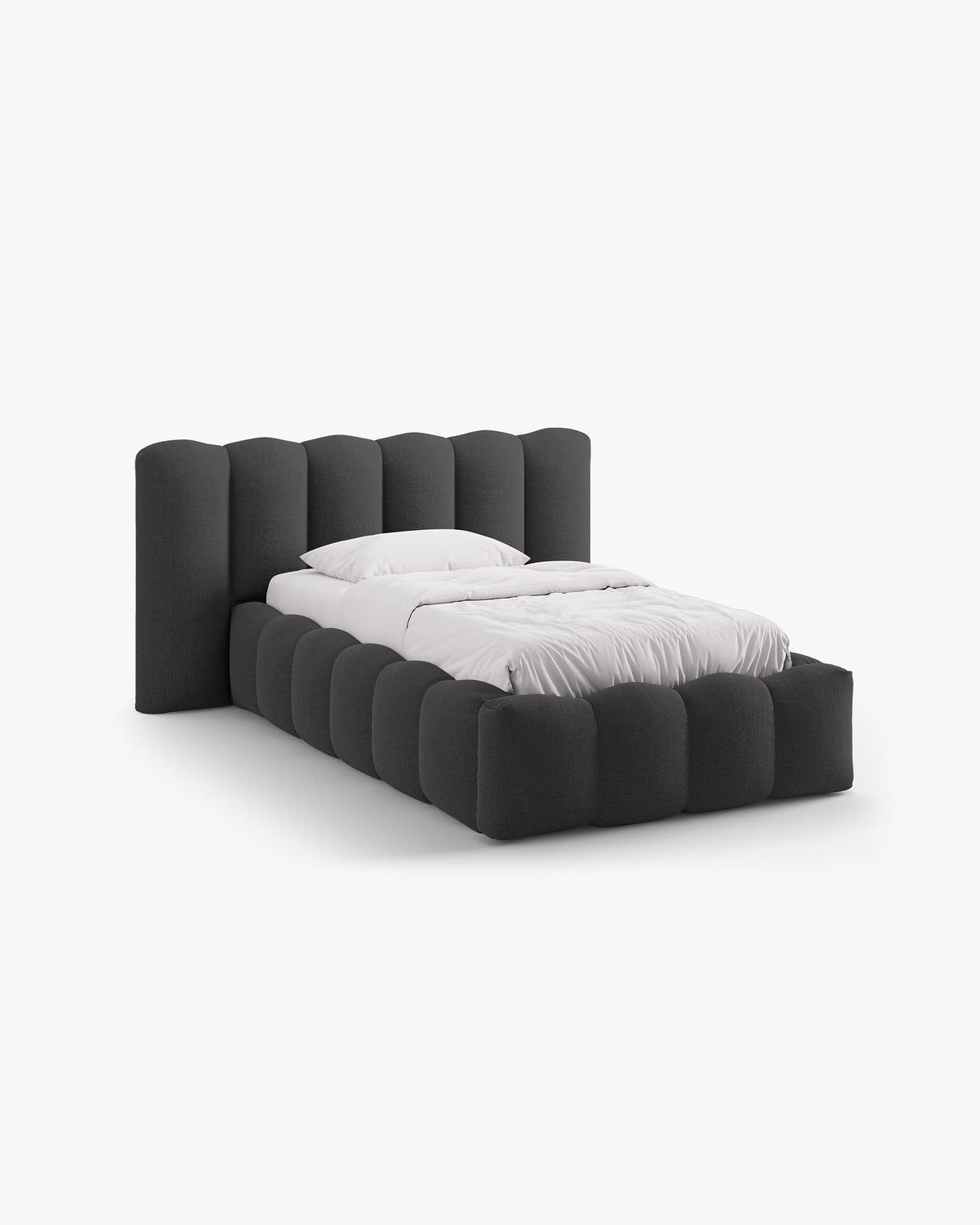 Lupine storage bed with headboard