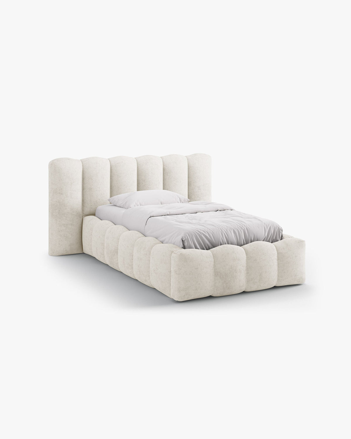 Lupine storage bed with headboard