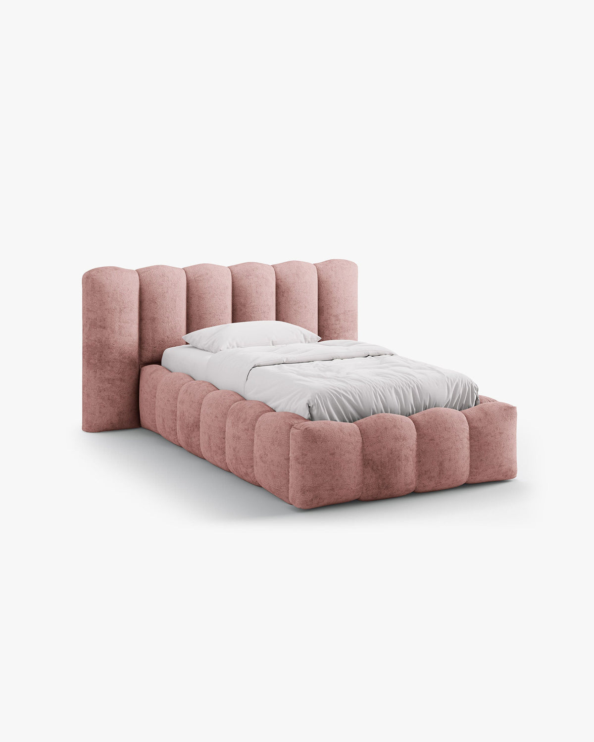 Lupine storage bed with headboard