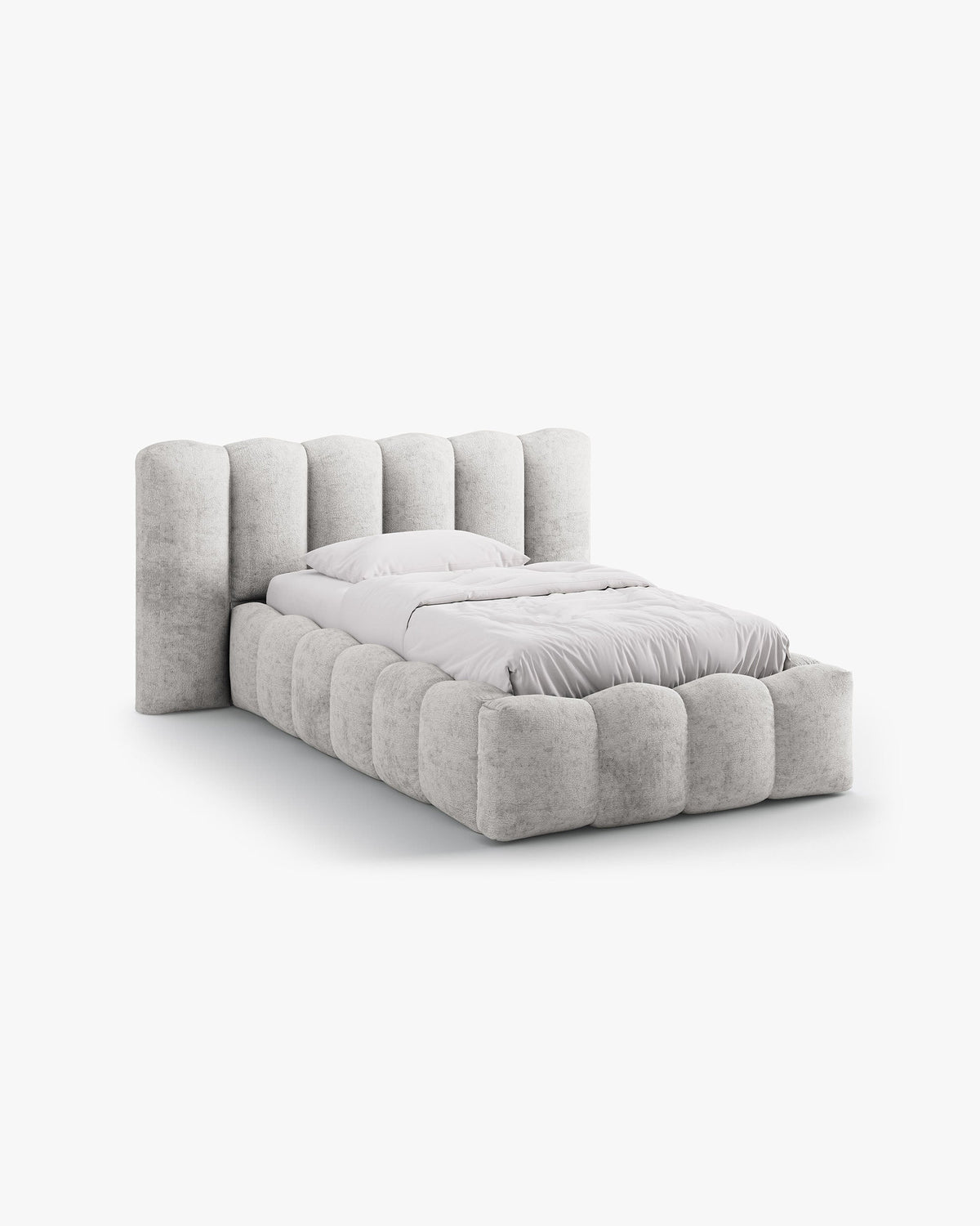 Lupine storage bed with headboard