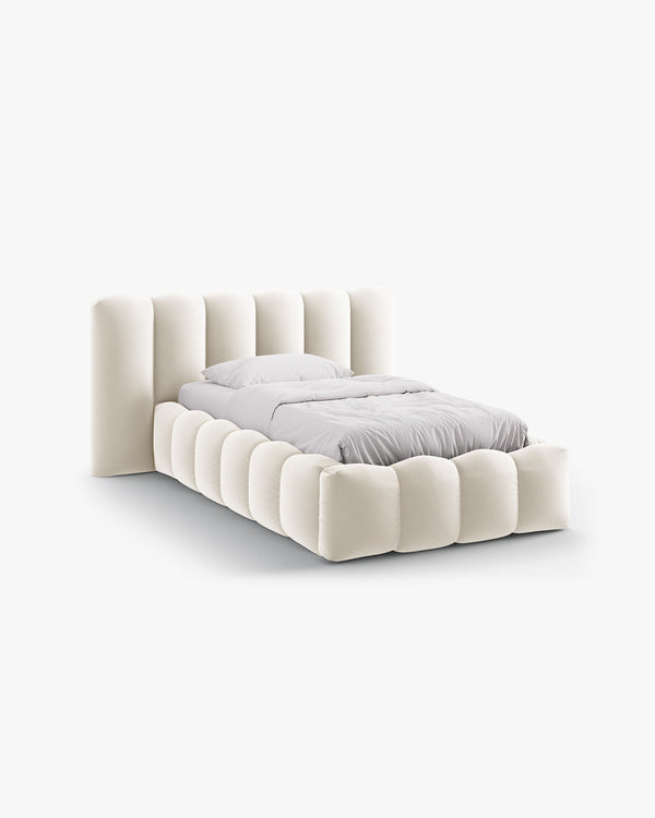 Lupine storage bed with headboard