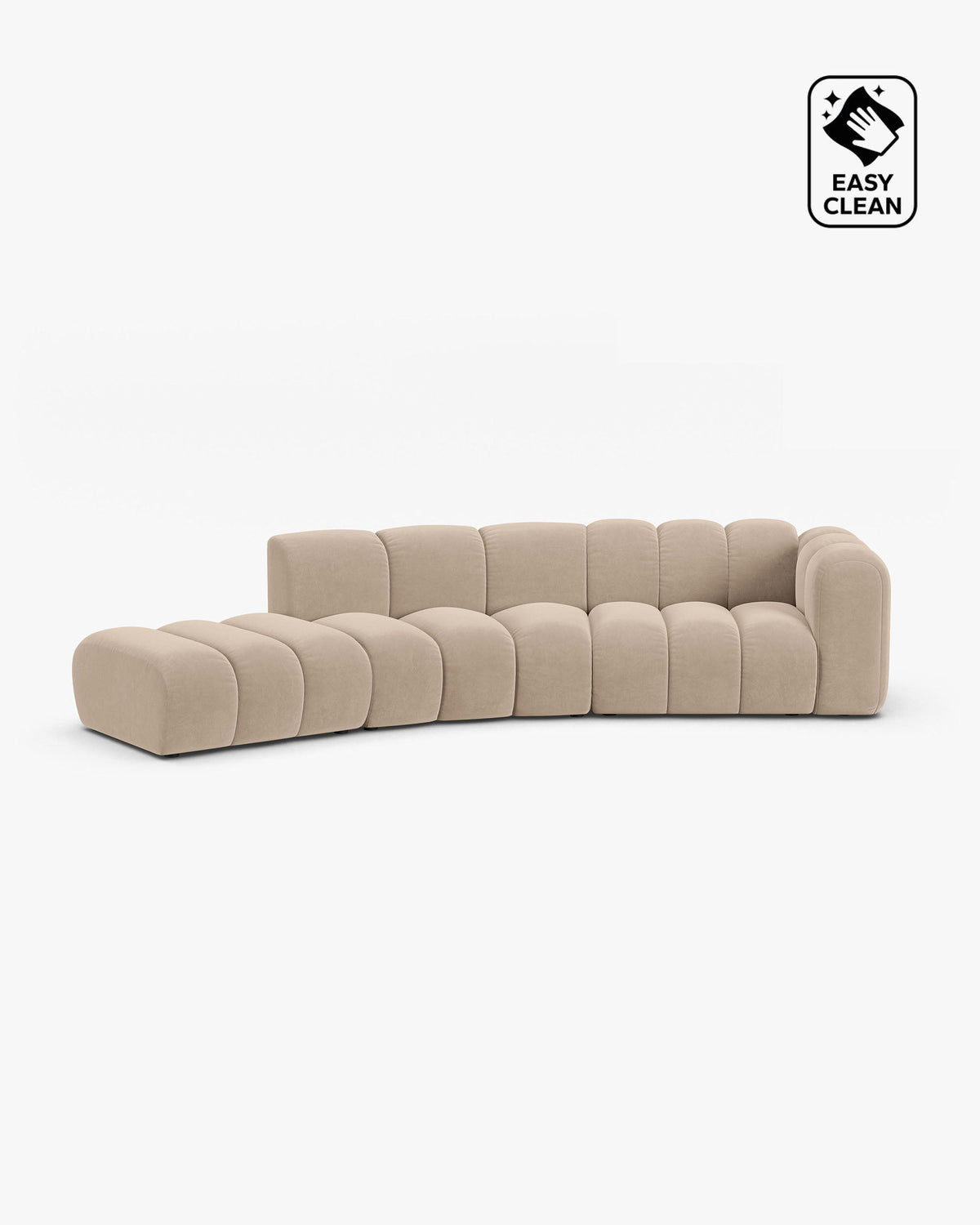 Lupine open rounded sofa 5 seats