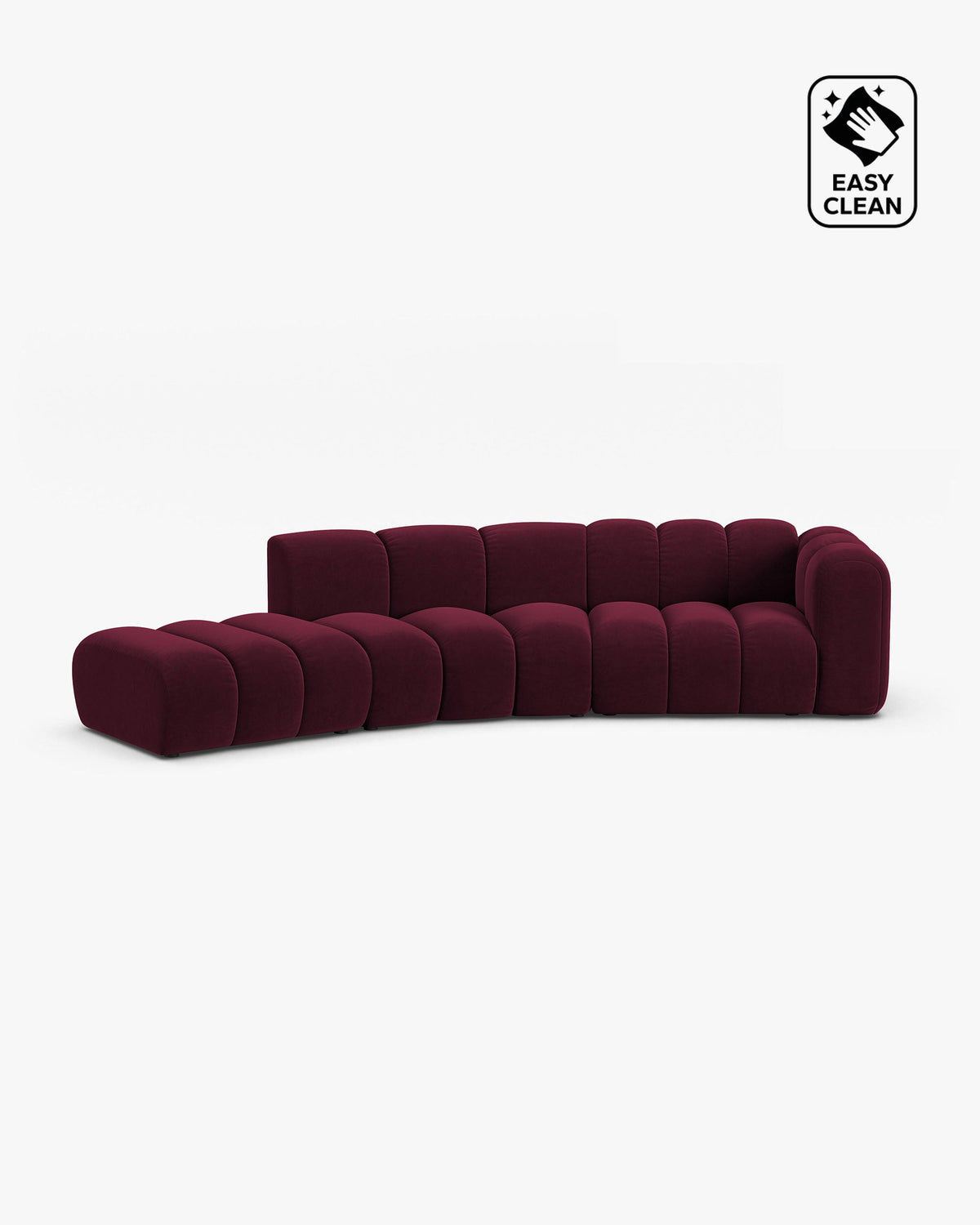 Lupine open rounded sofa 5 seats