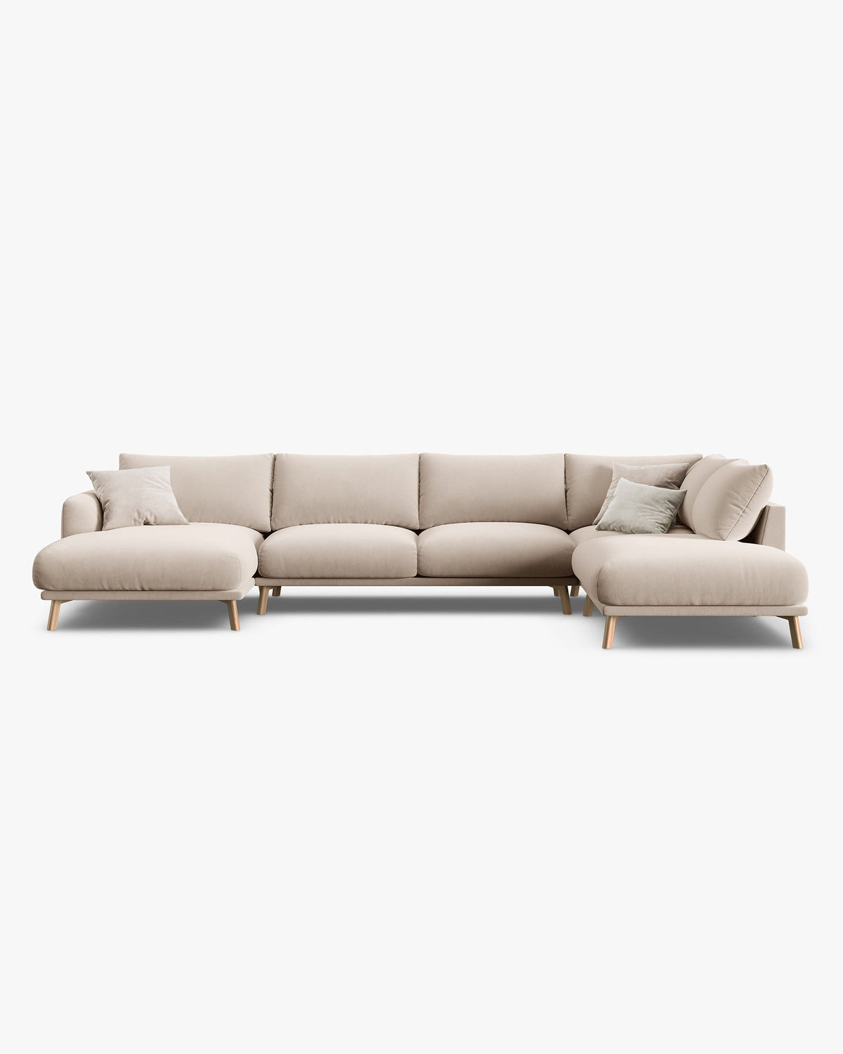Naomi panoramic corner sofa 6 seats