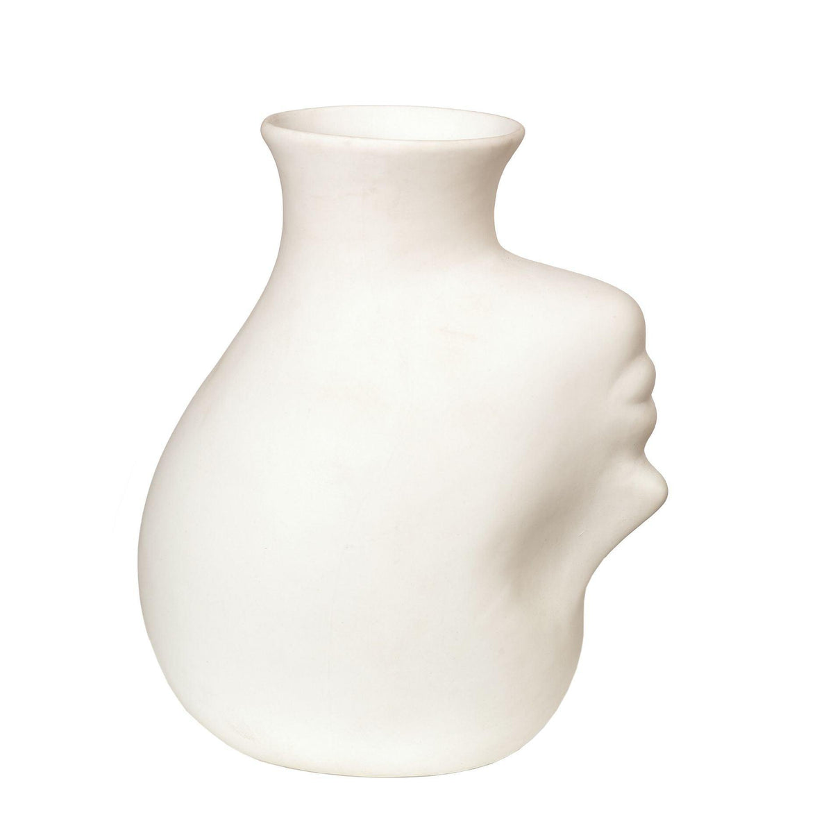 Upside-down head porcelán váza-0