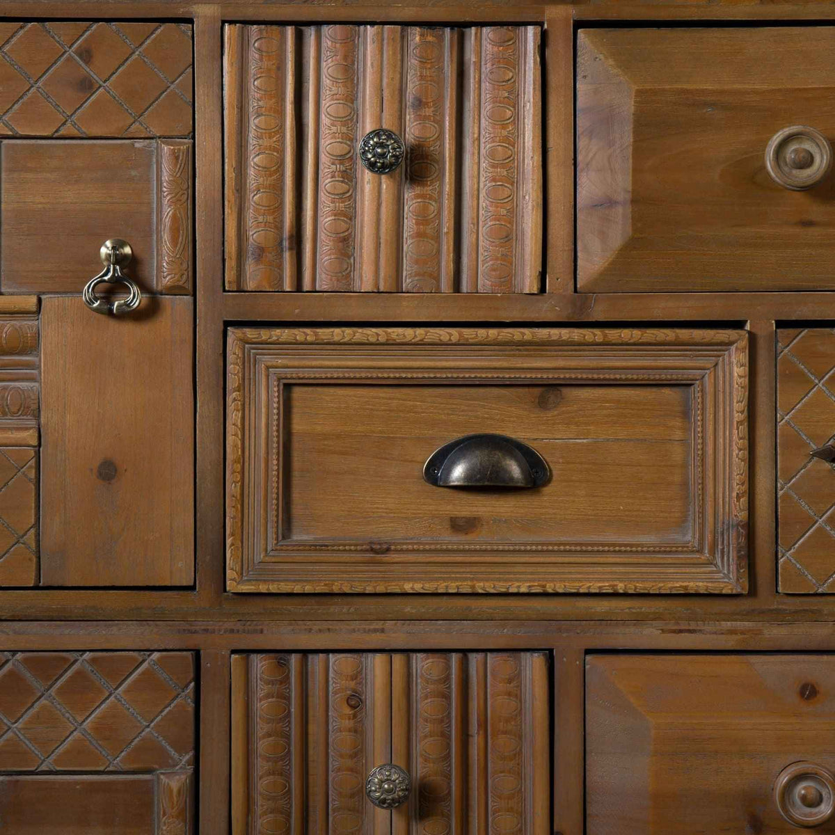 Jove 10 fiókos fa kabinet