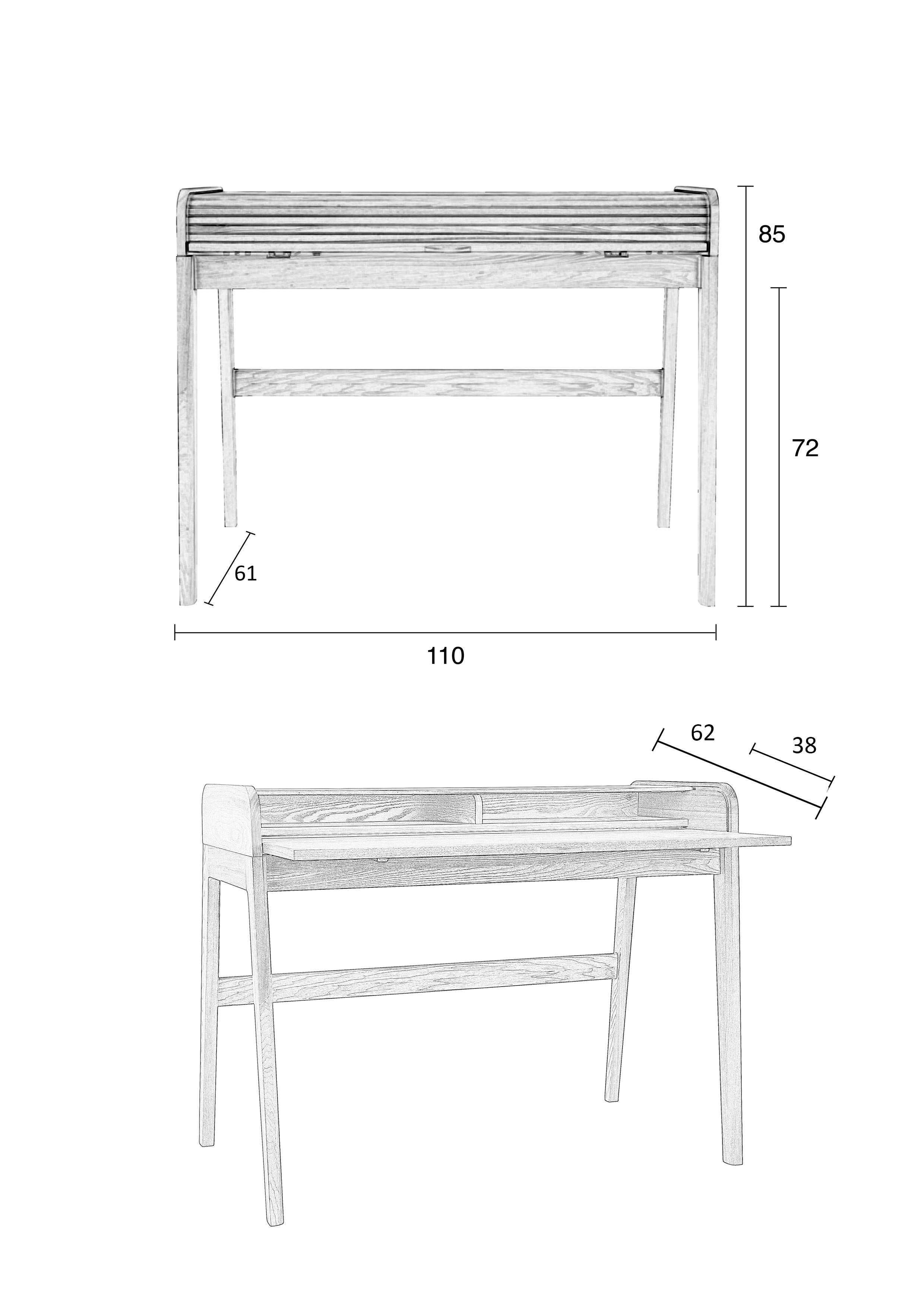 Barbier fa íróasztal