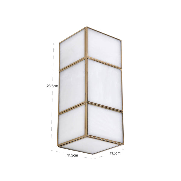 sofia fali lampa antik sargarez es uveg 28 5 cm