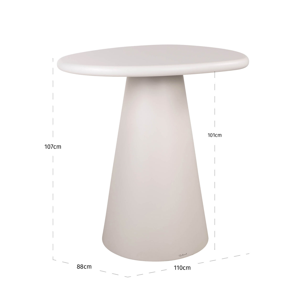 Bloomstone bárpult – Fehér eco plaster kivitelben