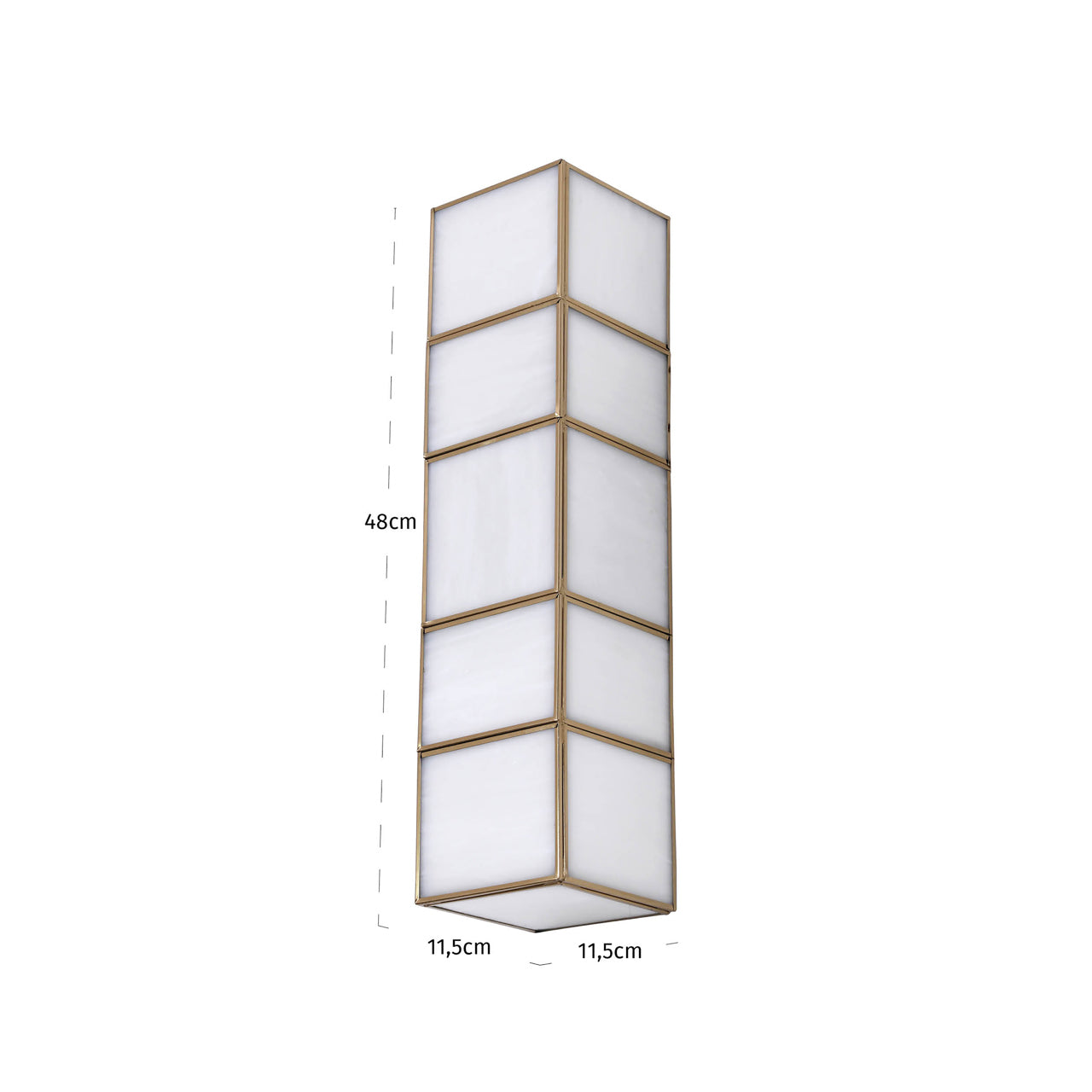 livia nagy meretu fali lampa antik sargarez es uveg 48 cm
