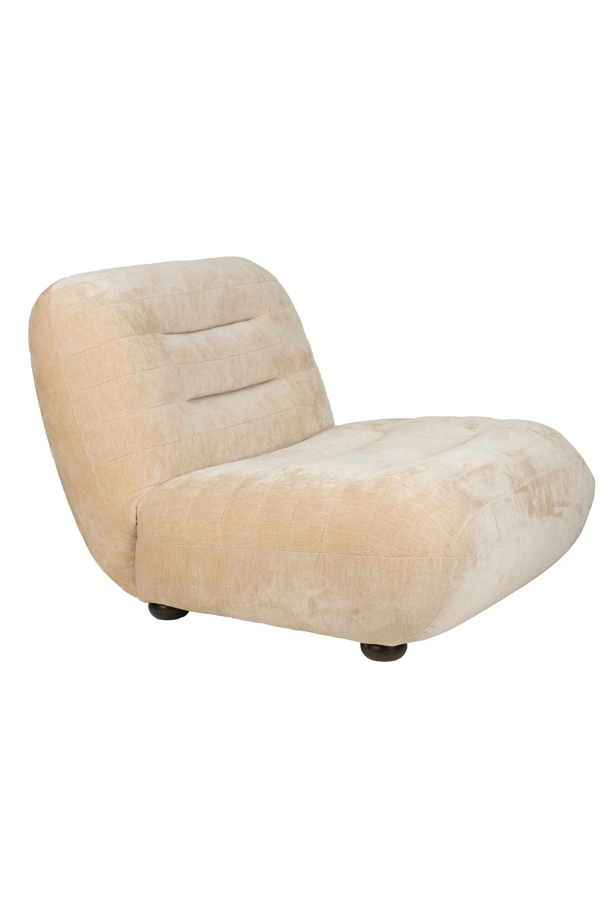 Lounge Chair Wyatt Velours Beige