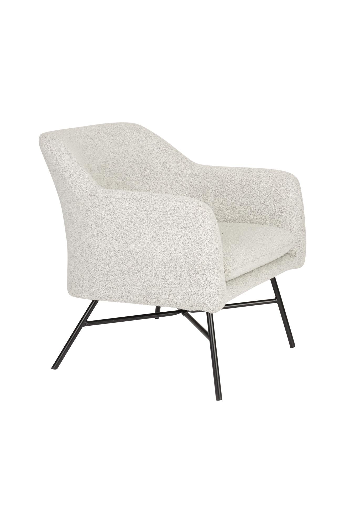 joaz lounge fotel modern karpitozas fekete fem vazzal