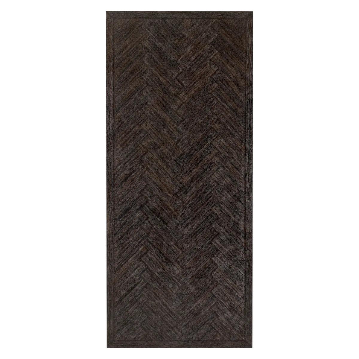 Melchior fa étkezőasztal bronz lábbal 230x100