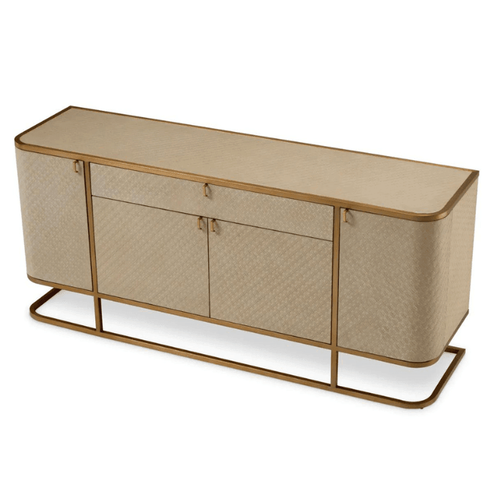 Napa Valley fa kabinet sárgaréz lábbal