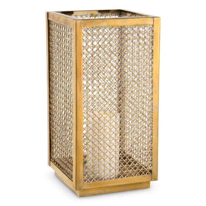 Cairo rattan gyertyatartó