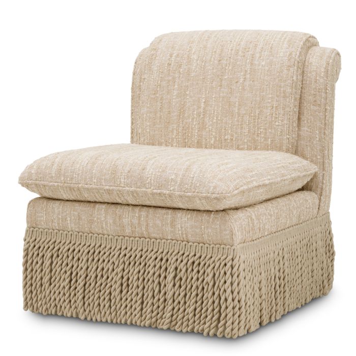 fairburn fotel boucle sonata cream karpit es egyedi rojtos diszites