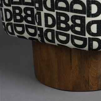 Monogram szövet puff