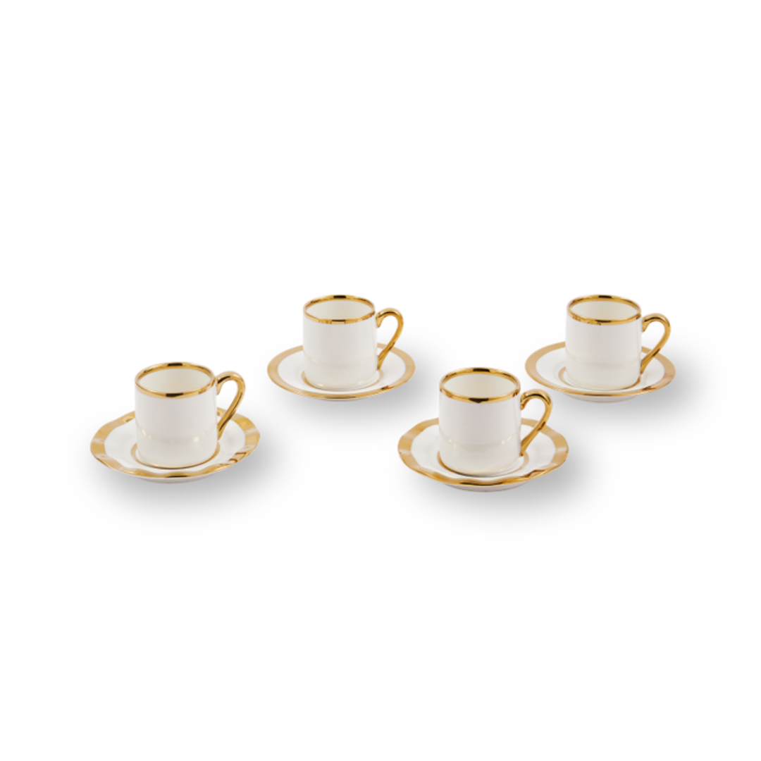 Golden Finds porcelán eszpresszó csésze szett