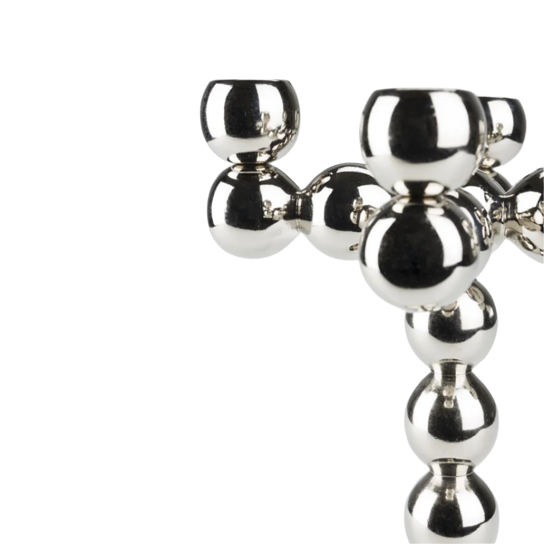 Bubbles Four fém gyertyatartó