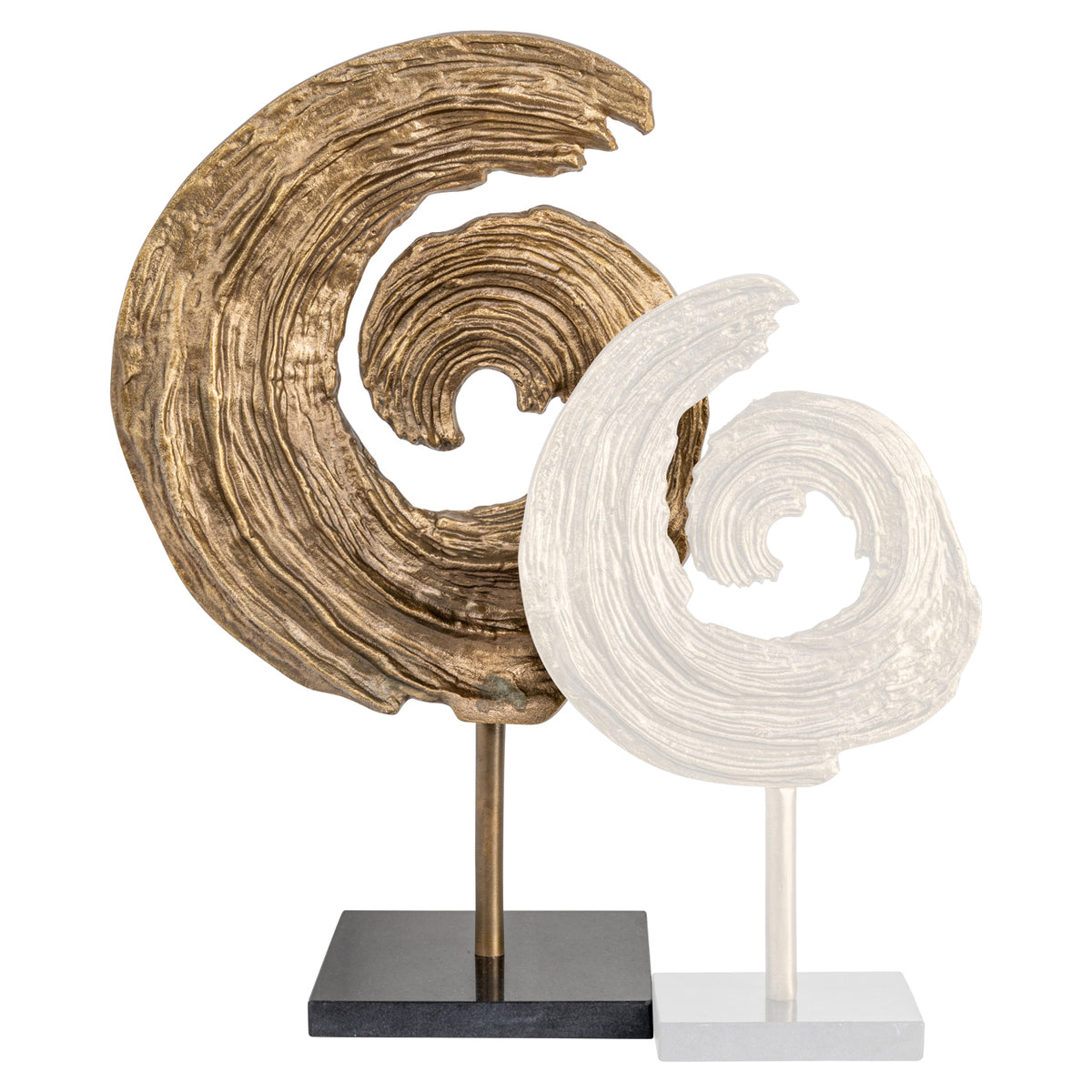 Swirl dekorációs tárgy antik nagy