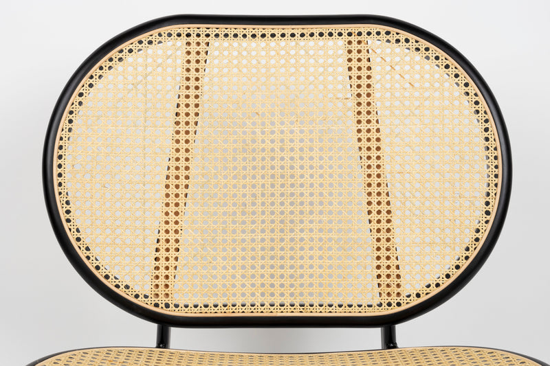 Spike all webbing rattan fotel