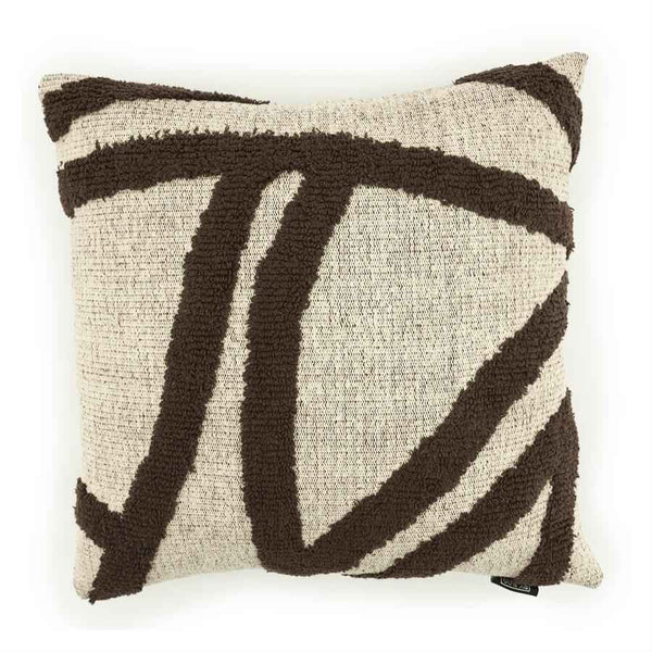 Pillow Majani - dark brown