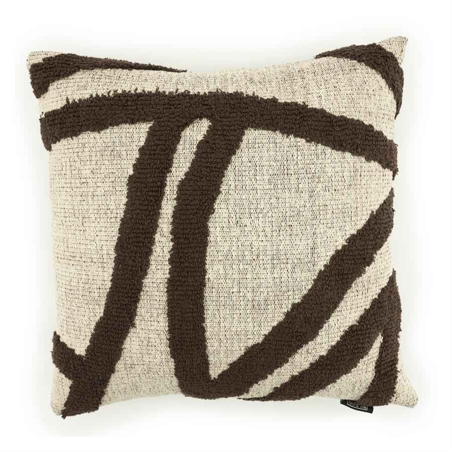 Pillow Majani - dark brown