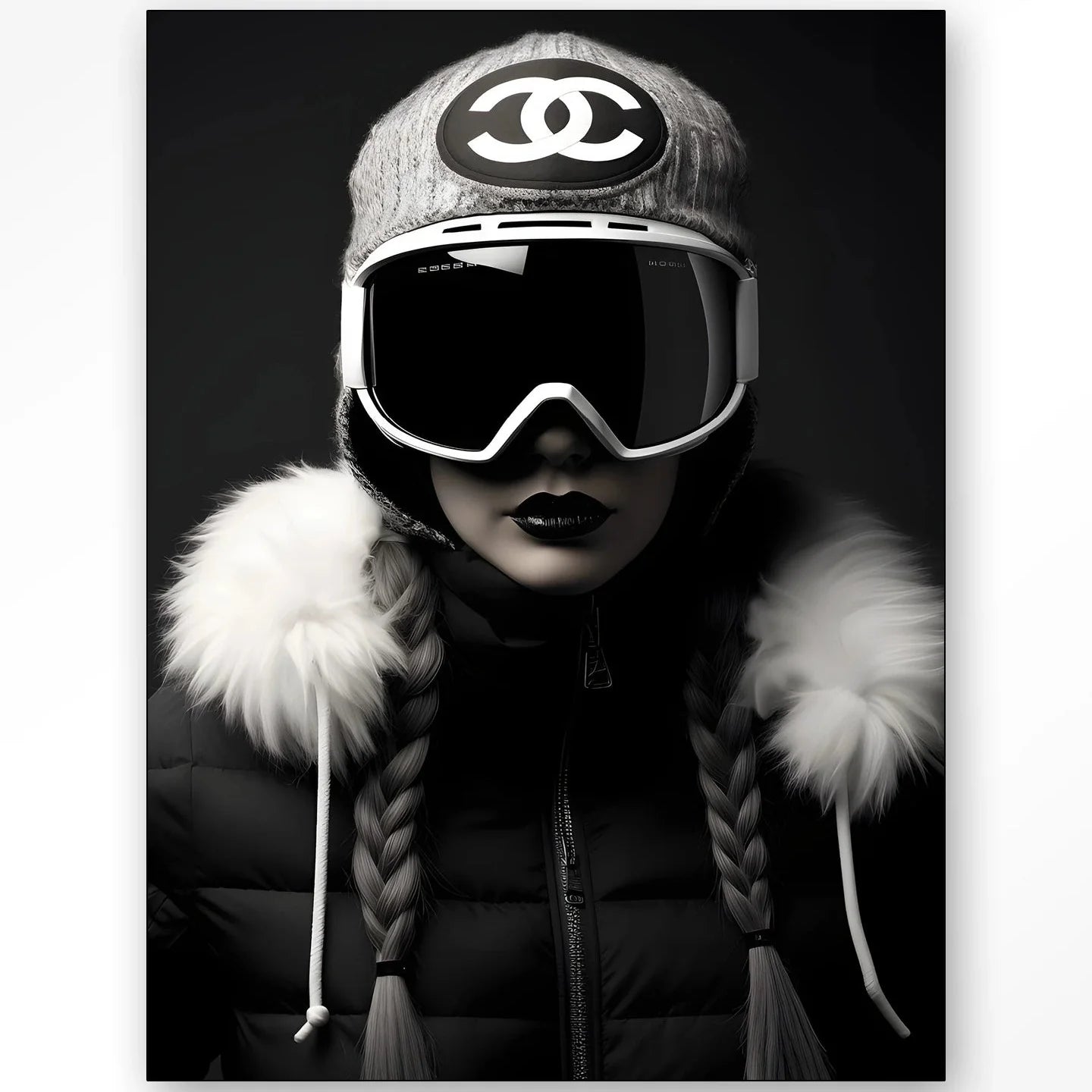 Luxury Snow Girl dizájn vászonkép