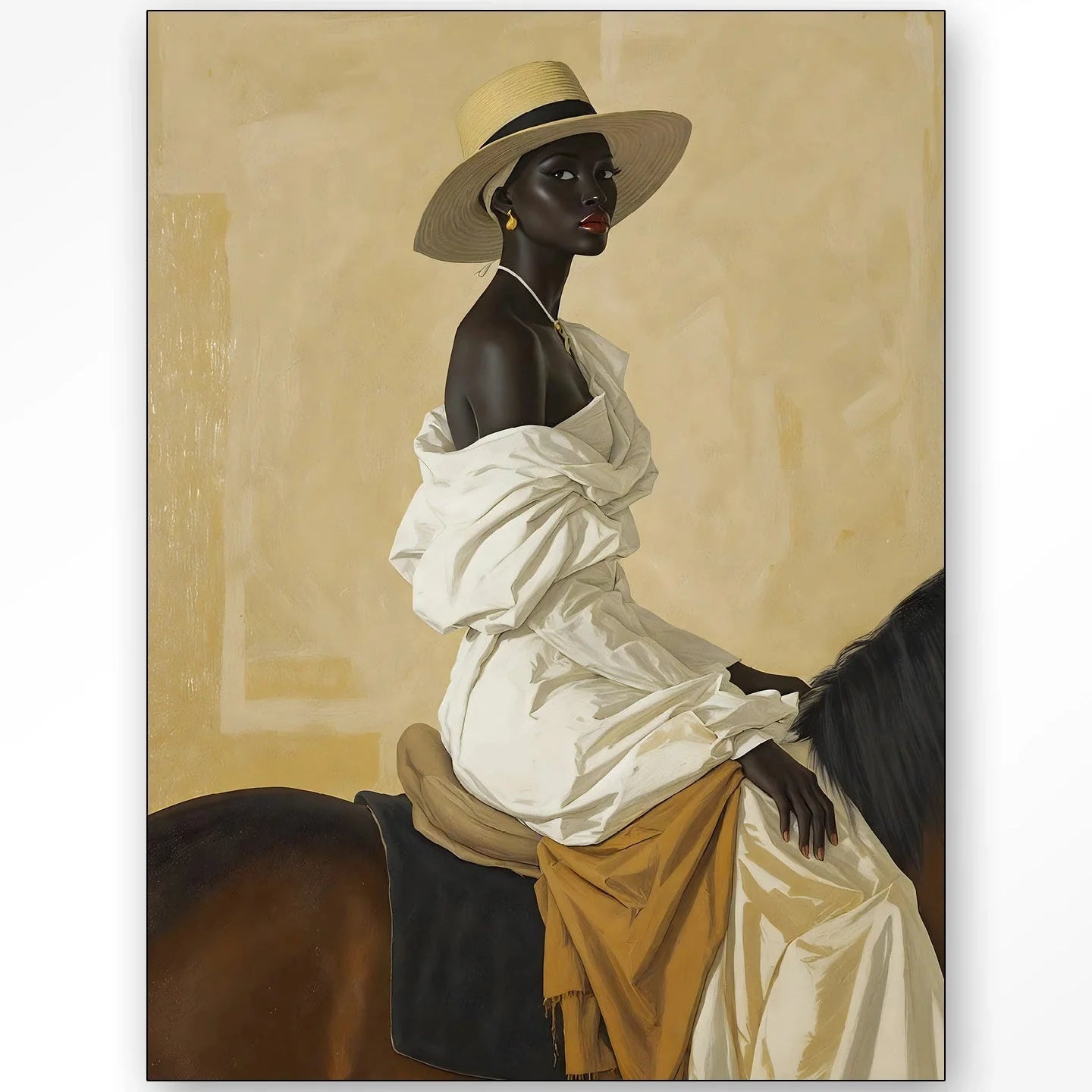 Horseriding Lady dizájn vászonkép