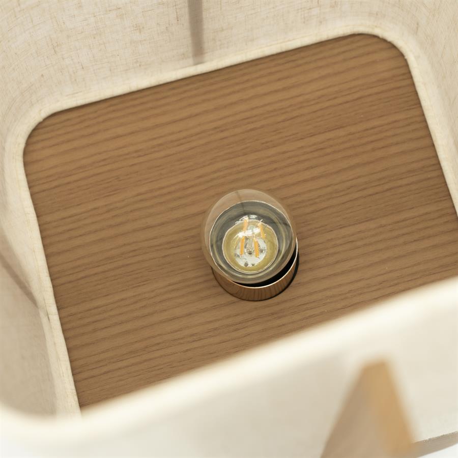 Table lamp Aterlier large - brown