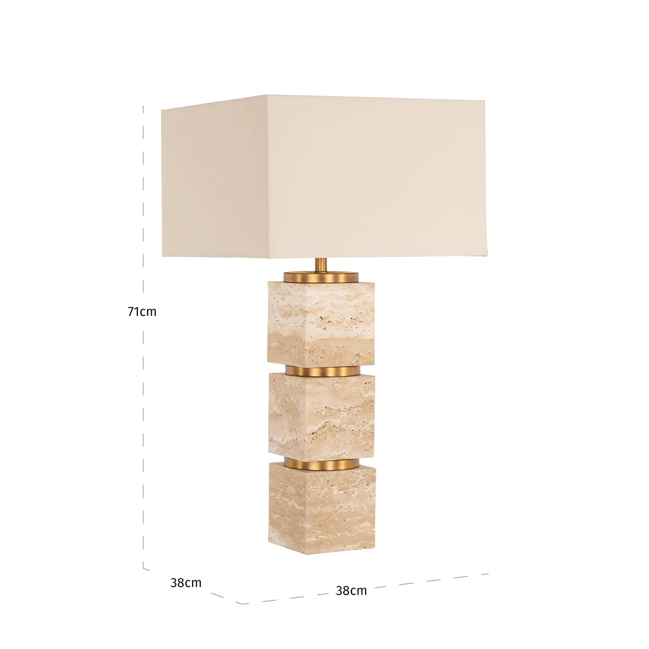 jaella asztali lampa travertin talppal es elegans kivitellel