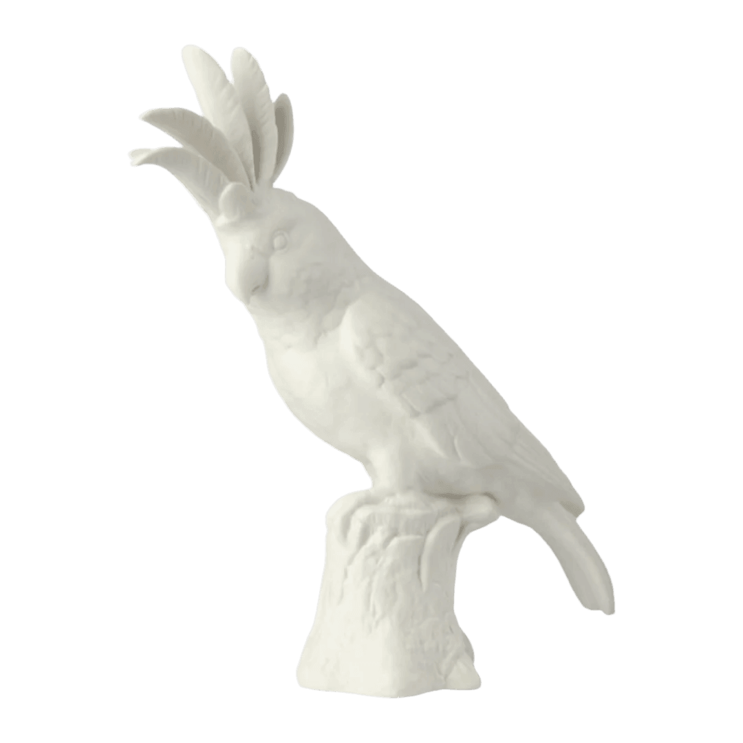 Cockatoo porcelán dekoráció