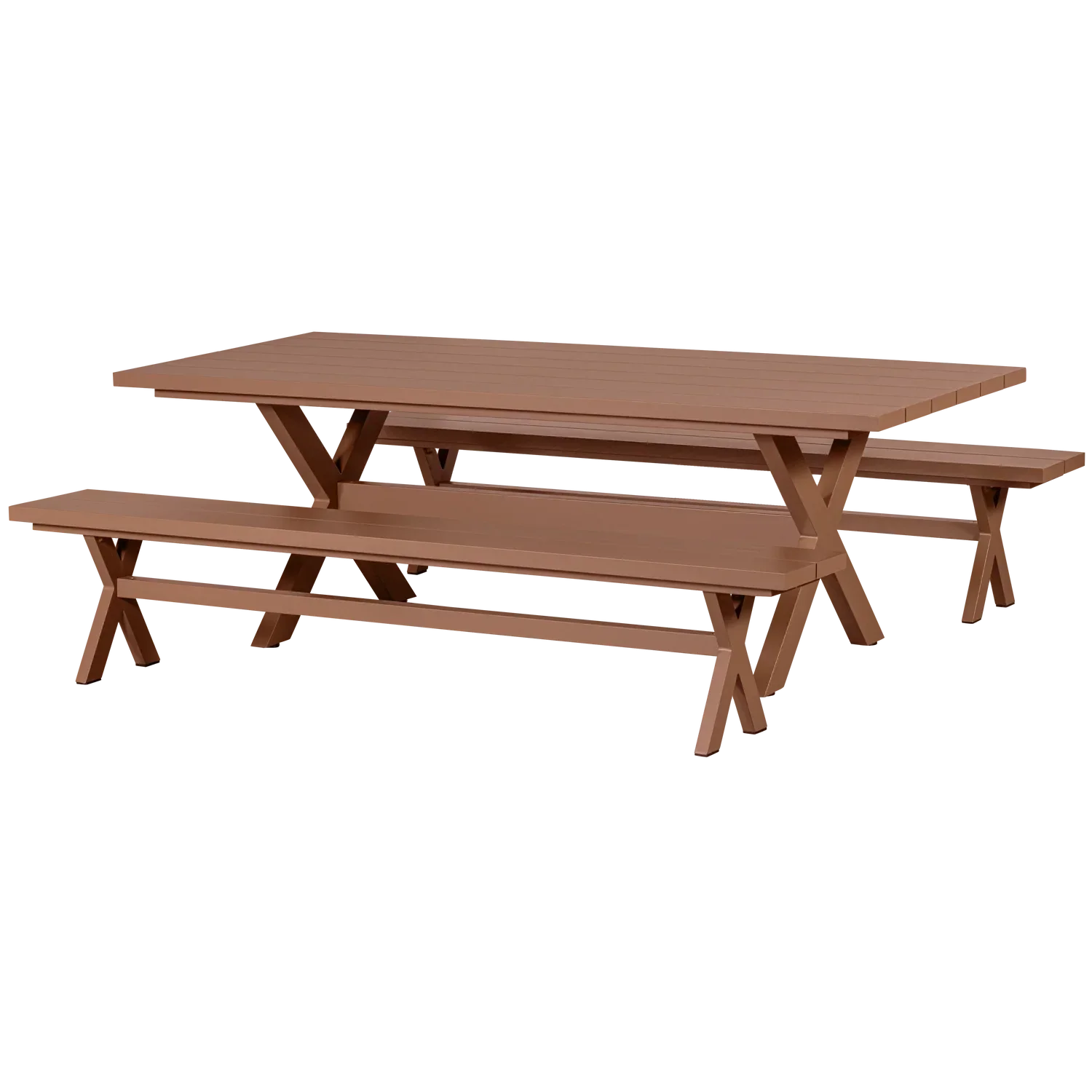 Delta fém kerti asztal 220x100