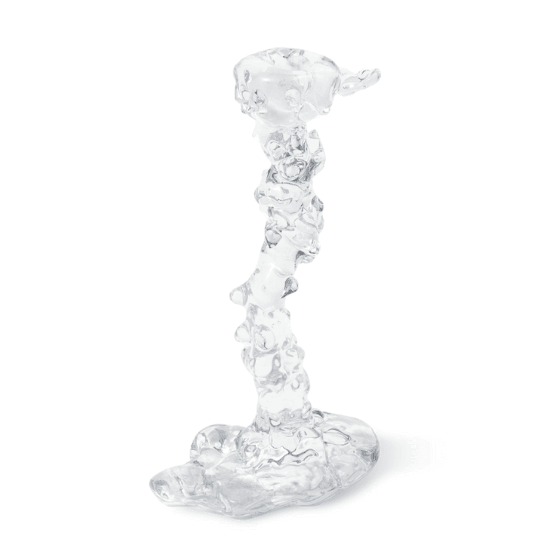 Drip üveg gyertyatartó 25cm