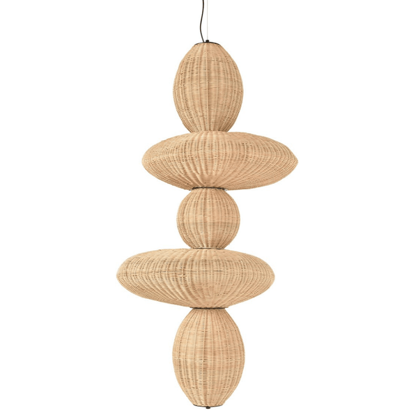 Bubbles rattan függőlámpa 78x66