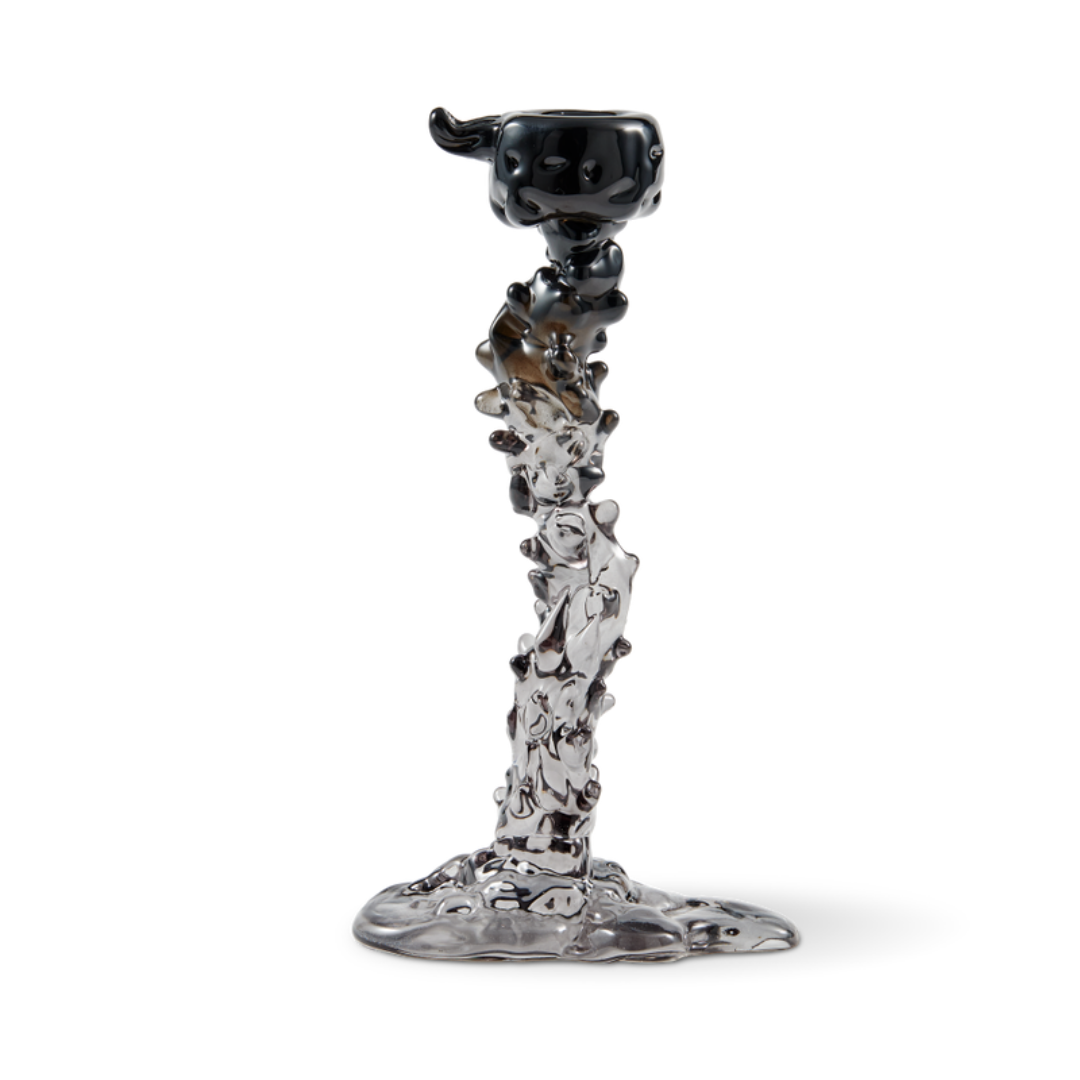 Drip üveg gyertyatartó 25cm