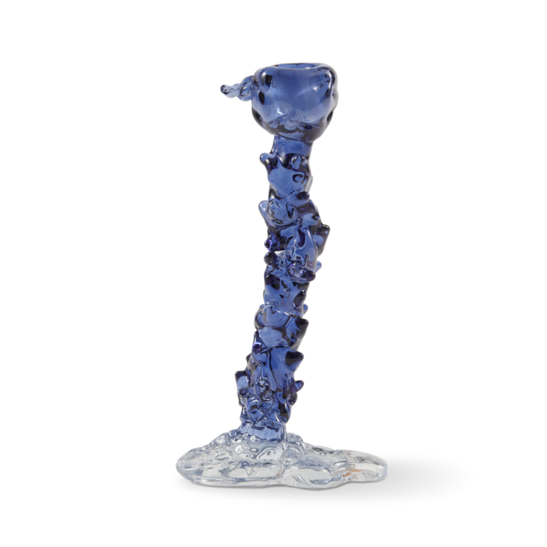 Drip üveg gyertyatartó 25cm