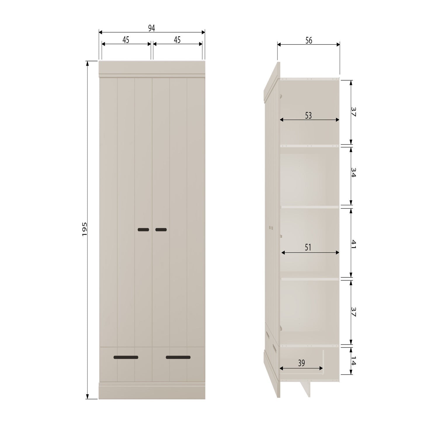 Connect fa kabinet 94x195