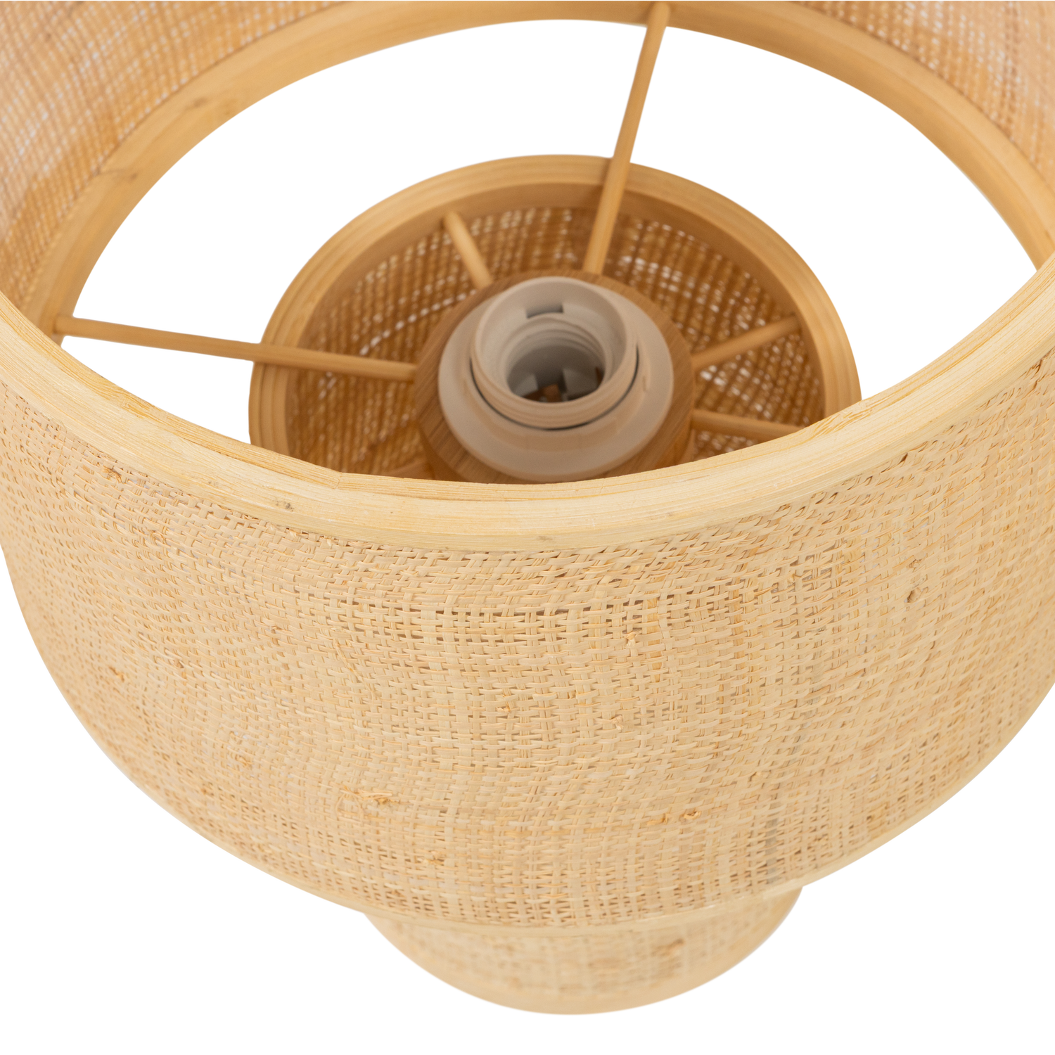 syro asztali lampa termeszetes raffia karpitozassal