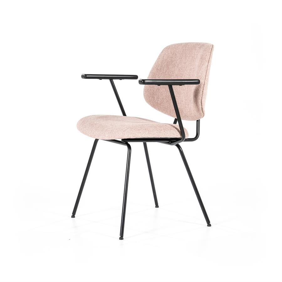 Chair Lynn with armrest - beige fletcher