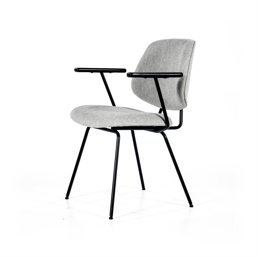 Chair Lynn with armrest - beige fletcher