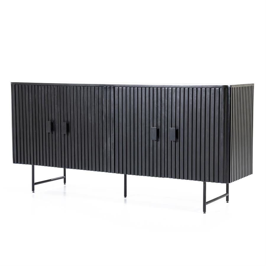 Sideboard Remi 4drs - black