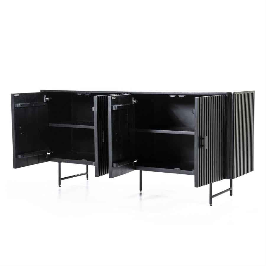 Sideboard Remi 4drs - black