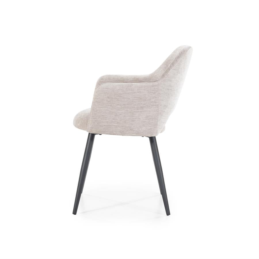 Chair Esmee with armrest -  beige Mellow